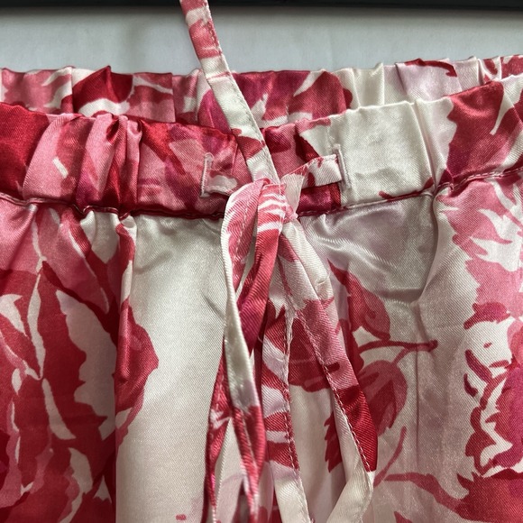 Amoureuse Plus Size 3X Floral 2 Piece Pajama Intimate Sleep Wear Red Women - Picture 6 of 12